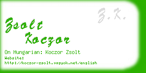 zsolt koczor business card